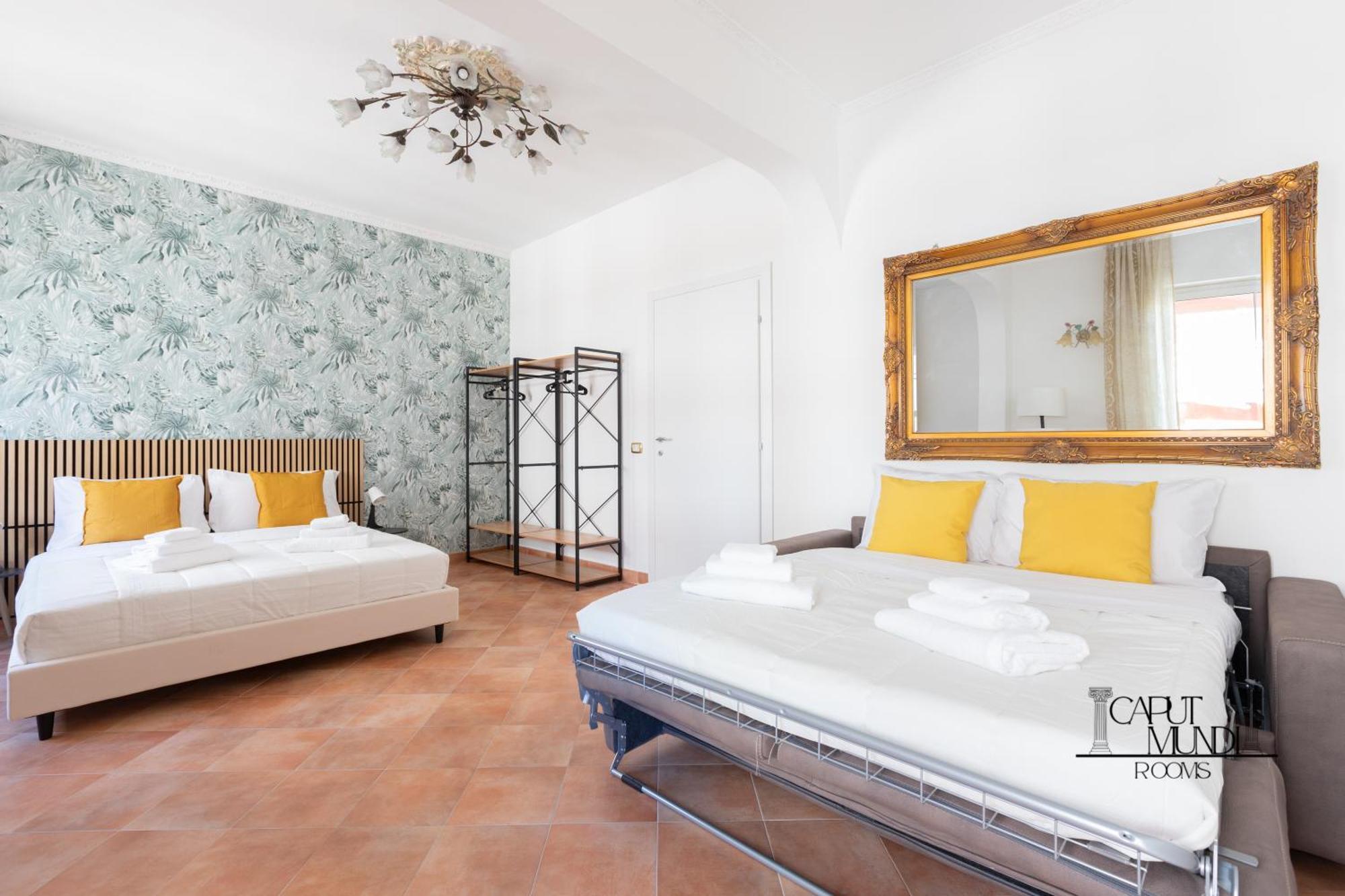 Caput Mundi Rooms - 100Mt To Metro A, Terrace, A-C, 15 Min To Center Rome Luaran gambar