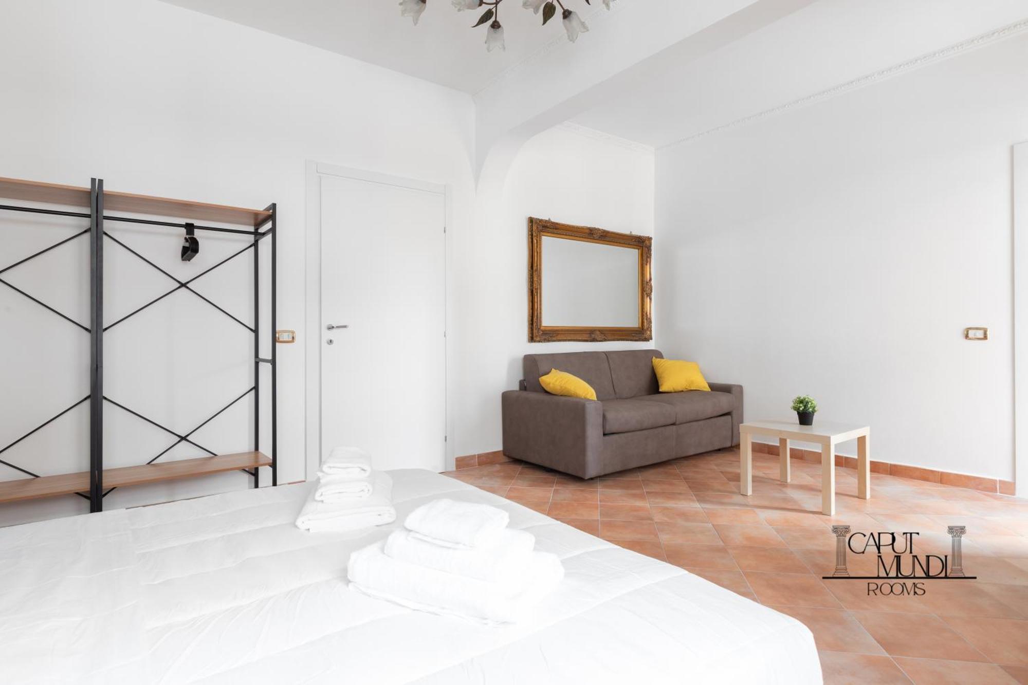 Caput Mundi Rooms - 100Mt To Metro A, Terrace, A-C, 15 Min To Center Rome Luaran gambar