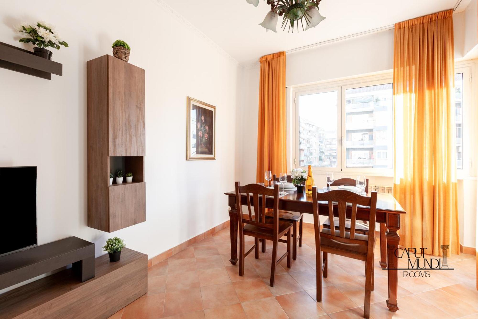 Caput Mundi Rooms - 100Mt To Metro A, Terrace, A-C, 15 Min To Center Rome Luaran gambar
