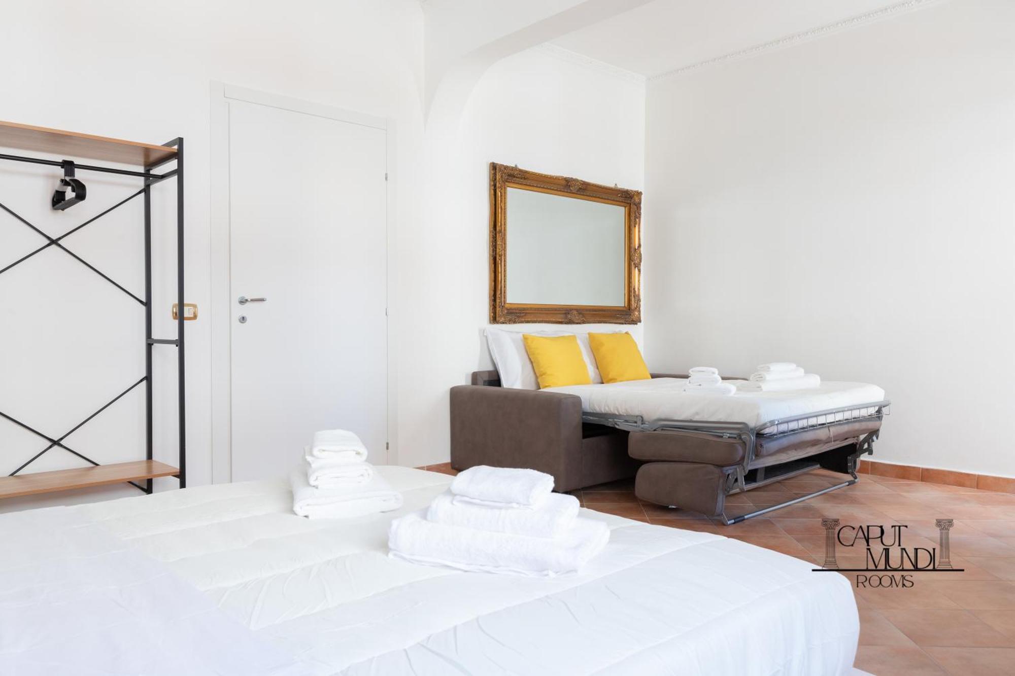 Caput Mundi Rooms - 100Mt To Metro A, Terrace, A-C, 15 Min To Center Rome Luaran gambar